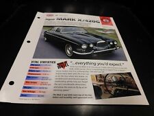 1962-1970 Jaguar Mark X/420G Spec Sheet Brochure Photo Poster 63 64 65 69 68 67 picture