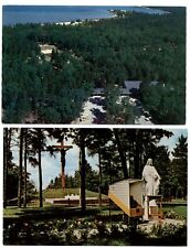 LOT OF 2 ~ Catholic Shrine Indian River Michigan ~ postcards sku681 picture