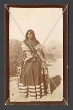 Native American Woman Dog Mohave Indian Tribe CA AZ NV 1903-1920s RPPC Postcard picture