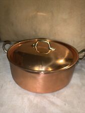 Vintage Tagus - Portugal Copper Casserole with Lid  8.5” Width X 3” Tall. picture