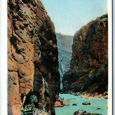c1910s JE Haynes Shoshone Canyon Tunnel Touring Car Yellowstone Park #17236 A222 picture
