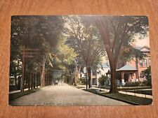 Postcard NY New York Auburn Cayuga County South Street Neighborhood Scene picture