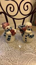 Set Snowman ⛄️ candle holders. Frosty. Christmas decorations  picture