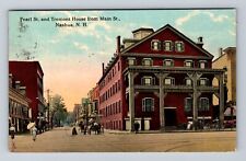 Nashua NH-New Hampshire, Pearl Street, Tremont House, Vintage c1913 Postcard picture