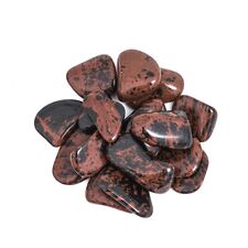 25g Small Tumbled Mahogany Obsidian Crystals Bulk Rocks Gemstones Healing Gems picture