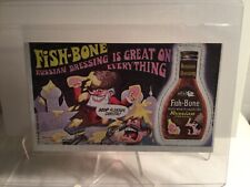 RARE 1969 Topps Wacky Ads #35 Fish Bone Russian Dressing picture