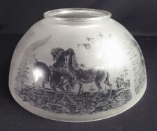 1880's Deep Acid Cut-Back Horses Victorian Art Glass 14