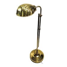 Vintage Alsy Brass Clam Shell Hollywood Regency MCM Leviton Floor Lamp picture