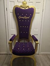 🔥CROWN ROYAL THRONE KING CHAIR MAN CAVE DECOR CROWN DISPLAY picture