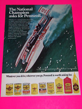 1975 Pennzoil Ad Pay n Pak Unlimited Hydroplane Champion picture
