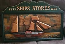 Ships Stores 1851 Wooden 3 Dimensional Picture picture