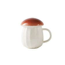 Mushroom Mug, Cute Ceramic Milk Coffee Cup with Lid Ideal Gift picture