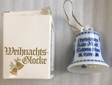 Berlin Design 1986 Ceramic Bell Ornament Christmas Germany Gelnhausen Market picture