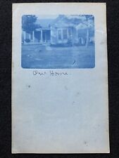 Hiawatha Kansas KS Nice Home Cyanotype Antique RPPC Real Photo Postcard picture