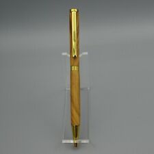 SLIMLINE TWIST PEN with OLIVEWOOD BARREL and GOLD TRIM picture