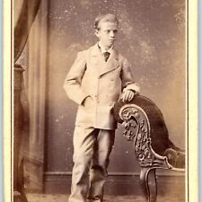 c1880s Bath, England Sharp Handsome Young Man CdV Photo Card Fred C. Bird H24 picture