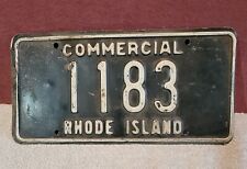 Rhode Island Commercial Fisheries/Shellfish Permit License Plate # 1183 picture