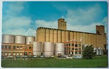 Bellevue Ohio Spencer Kellogg Soy Bean Products Farming Postcard c1950s picture