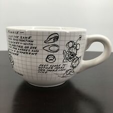 DISNEY Large Size Minnie Mouse Sketchbook Soup Mug Black and White New picture