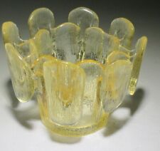 Vintage Viking Glass votive candle holder MCM Brutalist picture