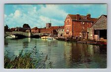 Wareham-United Kingdom, Old Granary Pub, South Bridge, Antique Vintage Postcard picture
