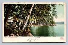 Postcard New York NY, An Adirondack Camp 1902 picture