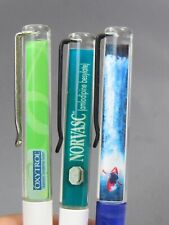 Lot of 3 Floaty Drug Rep Pharmaceutical Promo Pens Oxytrol Exforge Norvasc Rare picture