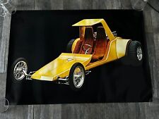 George Barris Kustom Car Vintage Poster Hot Rod SAND DRAGGIN' Mancave Garage picture