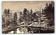 ESTES PARK, CO Colorado ~ GEM LAKE & LONGS PEAK  c1910s Postcard picture