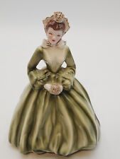 Vintage Florence Ceramics Sue Ellen Figurine Green Dress 8 Inch Tall Woman  picture