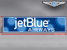 JETBLUE AIRWAYS JET BLUE RECTANGULAR BUBBLES LOGO DECAL / STICKER picture