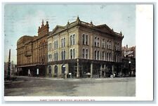 1909 Pabst Theatre Building Street View Milwaukee Wisconsin WI Antique Postcard picture