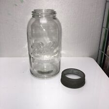 Vintage Ball Mason Jar  1/2 Gallon 1923-1933. Wide Mouth Clear  No lid just band picture