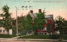 1910's Main Street Public School Building Gloversville New York Vintage Postcard picture