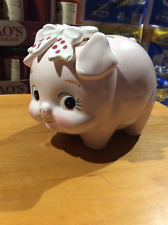 vintage lefton piggy bank pig ceramic hand painted collectable made in japan picture