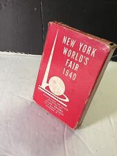 1939 -1940 NEW YORK WORLD’S FAIR PLAYING CARDS w/ BOX picture