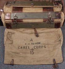 Very Scarce🔥 WW1 Imperial Camel Corps Australian Officer Pannier Case KIA 1917 picture