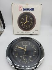 Vintage R Powell Quartz Decorator Wall Clock. Tested And Works. picture