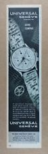 1946 Universal Geneve Aero Compax Chronograph vintage print Ad picture