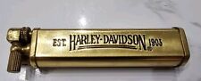 Harley Davidson Casablanca Brass Trench Lighter Condition VTG 1903 Gold Tone  picture