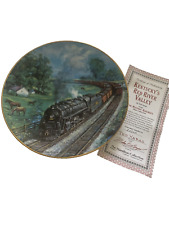 The Hamilton Collection  Kentucky's Red River Valley Train Plate 1995 Gold Trim picture
