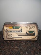 Vintage 1950s Speed Way Battery Charger Gauge Meter Wall Hanging Display  picture