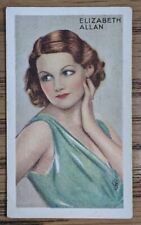 1934 Gallaher Screen & Stage Champions Cigarette Card #22 Elizabeth Allan  picture