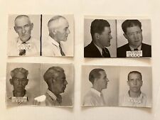 Lot Of 4 Vtg 1930s Prison Police Mugshots Nevada State Prison, Appx 3X5 Size picture