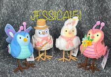 2024 Target Spritz Easter Featherly Friends Fabric Birds Set Of 4 NEW Spring picture