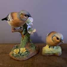 Crown Staffordshire J T Jones 2 Beautiful Chaffinches  picture