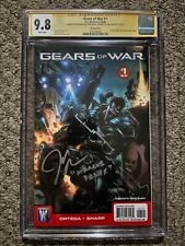 Gears Of War #1 Variant Signed x3 Ortega Sharp DiMaggio 9.8 SS movie  picture