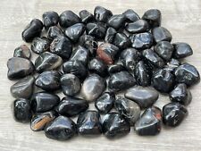 Grade A++ Black Onyx Tumbled Stones, 0.75