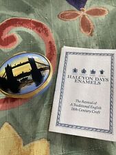 Halcyon Days Enamel Trinket Box London Tower Bridge Queen England 1894 picture