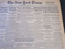1936 JULY 17 NEW YORK TIMES - EDWARD ESCAPES ASSASSIN - NT 6724 picture